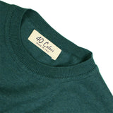 40Colori Spruce Green Italian Pima Cotton Crewneck