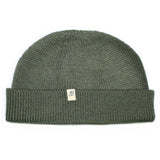 Dark Olive Italian Merino Fisherman's Beanie by 40 Colori Italy