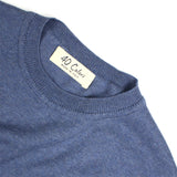 40Colori Chambray Italian Pima Cotton Crewneck Sweater