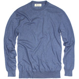 40Colori Chambray Italian Pima Cotton Crewneck Sweater