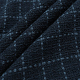 Navy / Blue Windowpane Bisset Jacket by Far Afield