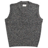 Grey Multi Fleck "Pinto" Knit Vest by Far Afield