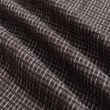 Brown / Stone "Busey" Dobby Check Shirt by Far Afield