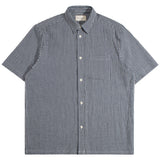 Navy Gingham "Costa" Shirt by Far Afield