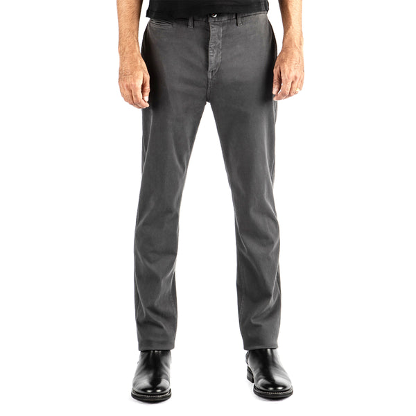 Charcoal Grey Axe Denit® Chino by Hiroshi Kato
