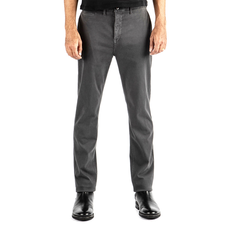 Charcoal Grey Axe Denit® Chino by Hiroshi Kato