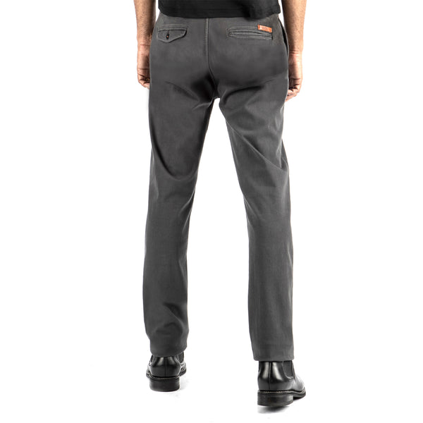 Charcoal Grey Axe Denit® Chino by Hiroshi Kato