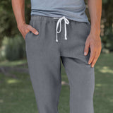 "Slate" French Linen Bo Pant by Alex Crane