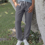 "Slate" French Linen Bo Pant by Alex Crane