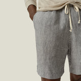 The "Lines" Bo French Linen Short by  Alex Crane