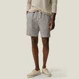 The "Lines" Bo French Linen Short by  Alex Crane