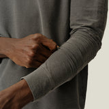 Alex Crane L/S "Slate" Crepe Tee