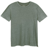 Jade Linen "Sun" SS Crewneck Tee by Alex Crane