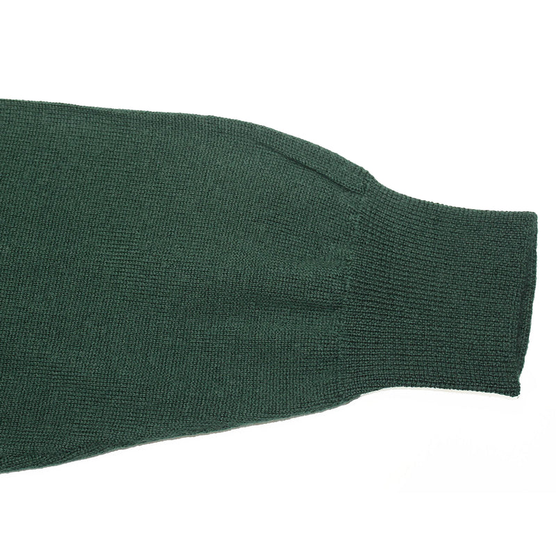 Pine Green Italian Lt Weight Merino Crewneck Sweater by 40Colori Italy