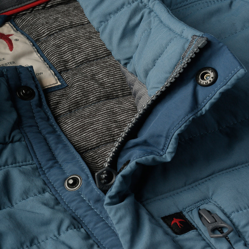 Gas Blue Windzip Jacket by Relwen
