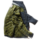 Navy Quilted Tanker Jacket by Relwen