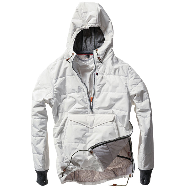 White Nylon Ripstop Boarder Anorak by Relwen