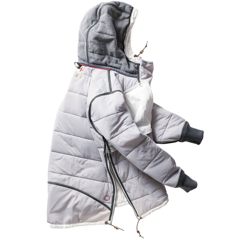 White Nylon Ripstop Boarder Anorak by Relwen