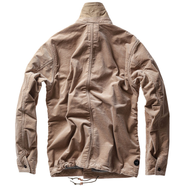 Buff Khaki Cord Pile-Lined Chore Coat by Relwen