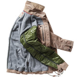 Buff Khaki Cord Pile-Lined Chore Coat by Relwen
