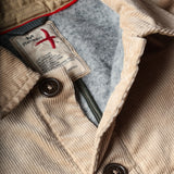 Buff Khaki Cord Pile-Lined Chore Coat by Relwen