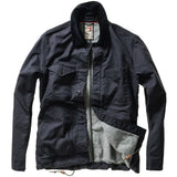 Dark Navy Canvas Pile Lined Chore Coat by Relwen