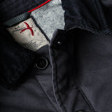 Dark Navy Canvas Pile Lined Chore Coat by Relwen