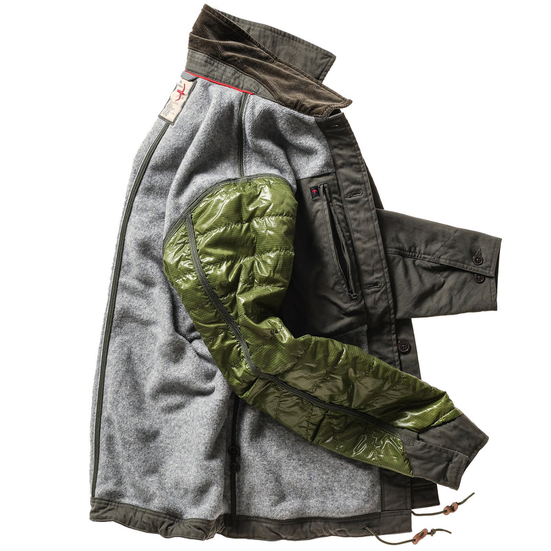 Forest Canvas Pile Lined Chore Coat by Relwen
