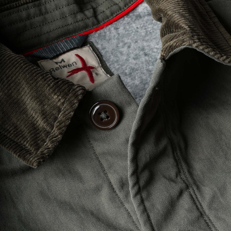 Forest Canvas Pile Lined Chore Coat by Relwen