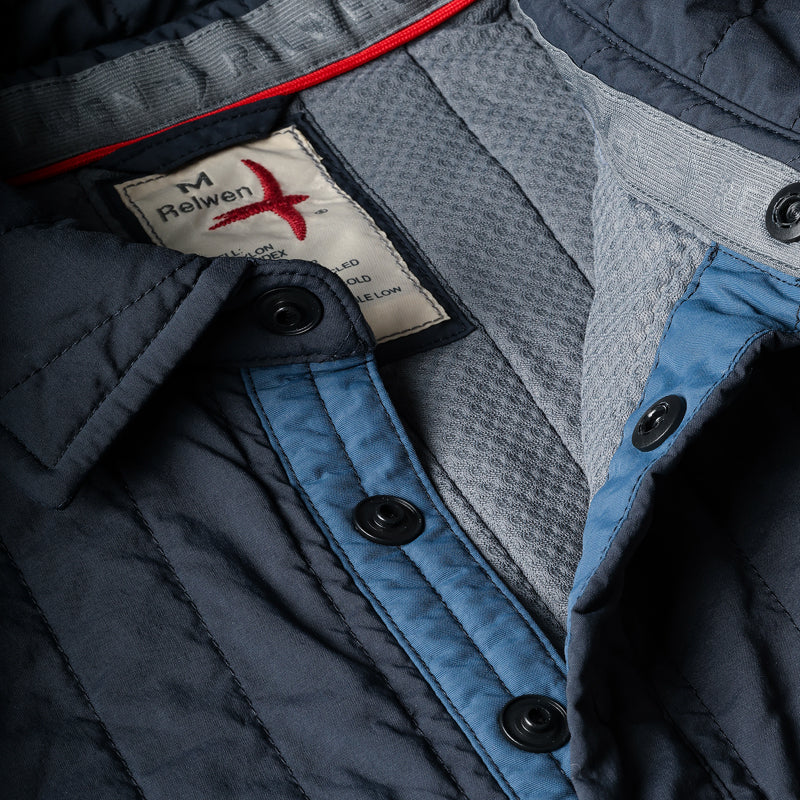 Navy Polo-Jack Popover Jacket by Relwen