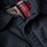 Navy Moleskin Snap CPO by Relwen