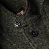 Olive / Black Herringbone Heritage Trap Blazer by Relwen