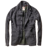 Dark Grey Sweatshirt Trap Blazer by Relwen