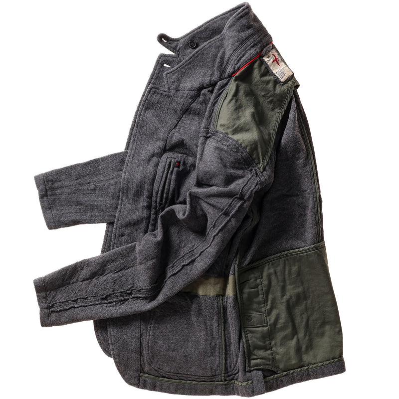 Dark Grey Sweatshirt Trap Blazer by Relwen