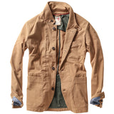 Camel Moleskin Trap Blazer by Relwen