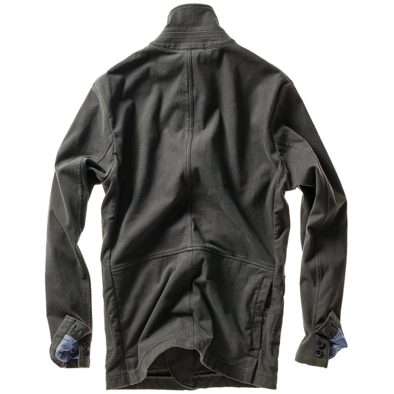 Charcoal Loden Moleskin Trap Blazer by Relwen