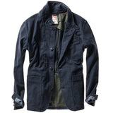 Dark Navy Moleskin Trap Blazer by Relwen