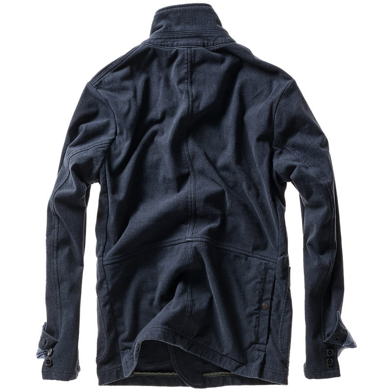 Dark Navy Moleskin Trap Blazer by Relwen