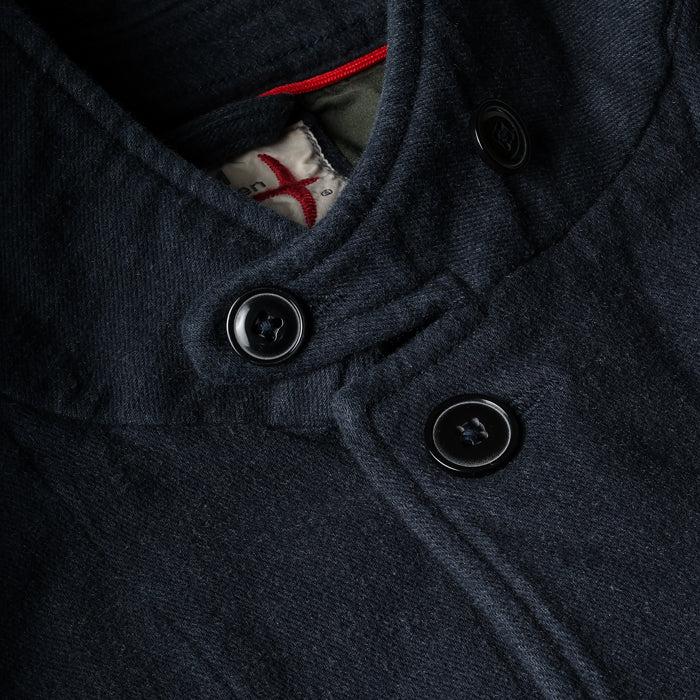 Dark Navy Moleskin Trap Blazer by Relwen
