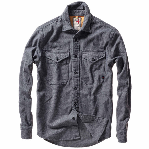 Charcoal Nailhead Utility Workshirt by Relwen