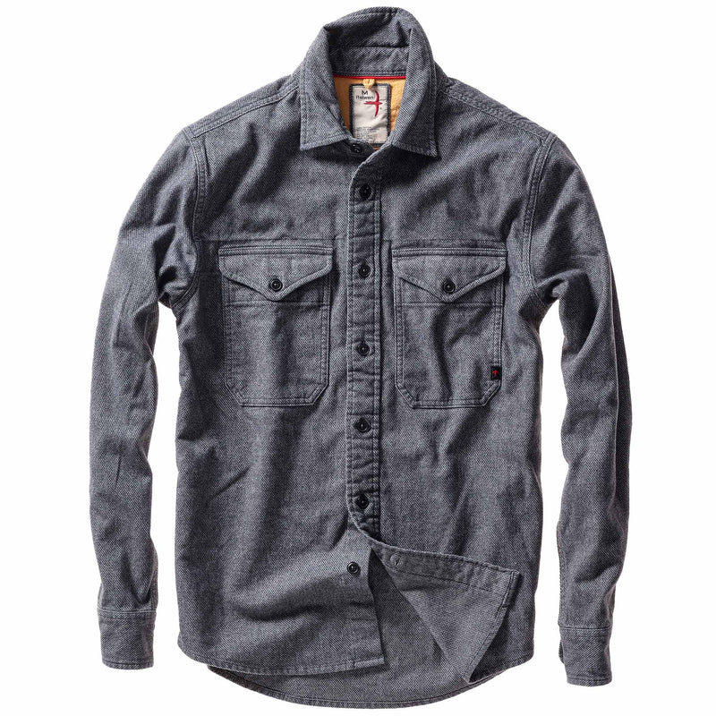 Charcoal Nailhead Utility Workshirt by Relwen