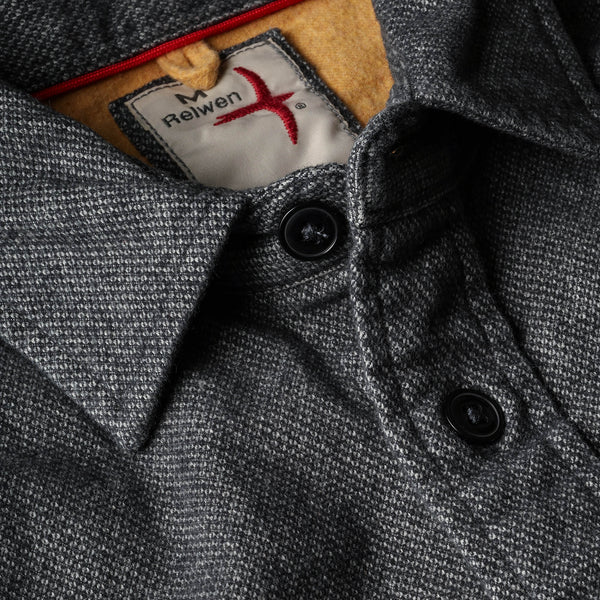 Charcoal Nailhead Utility Workshirt by Relwen