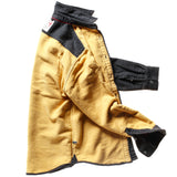 Charcoal Herringbone Chamois Lined Flannel Shirt by Relwen