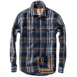 Navy Multi Plaid Mountain Flannel Shirt by Relwen