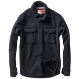 Black Pique Fleece Workshirt by Relwen