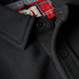 Black Pique Fleece Workshirt by Relwen