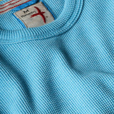 Lt Marine Bi-Waffle Cotton Crew by Relwen