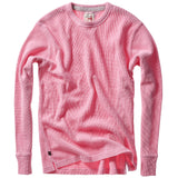 Pink Bi-Waffle Cotton Crew by Relwen