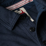 Dark Navy L/S Cotton Mariner Polo by Relwen
