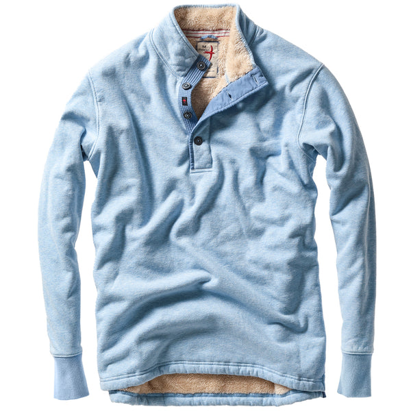 Ice Blue Heather Superfleece Mock by Relwen